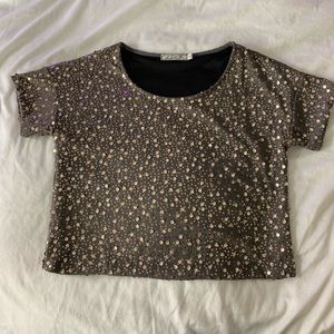 Gold Sequin Shirt